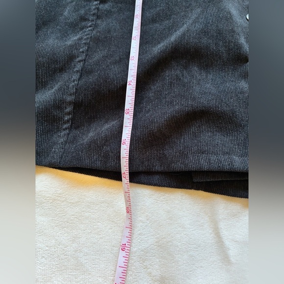 LOVE RICHE Black Corduroy Snap-Front Mini Skirt – Size S - Picture 3 of 5